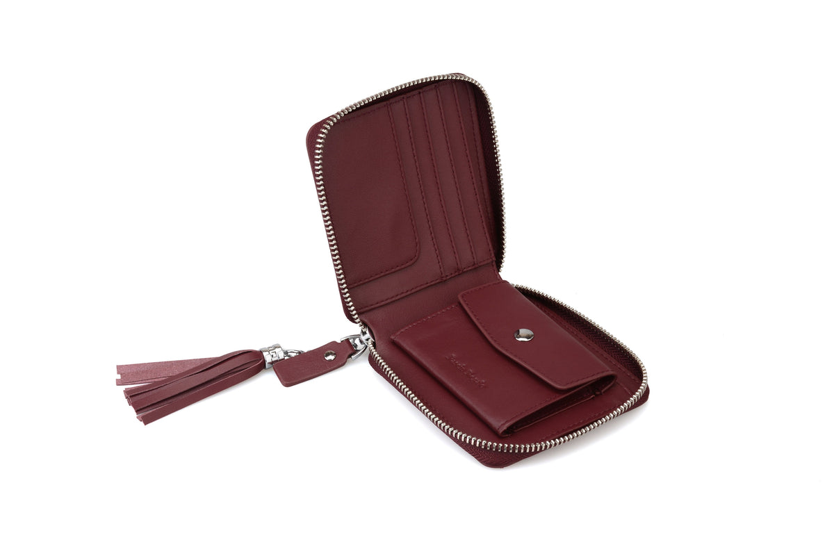 Maroon Women Zip Wallet