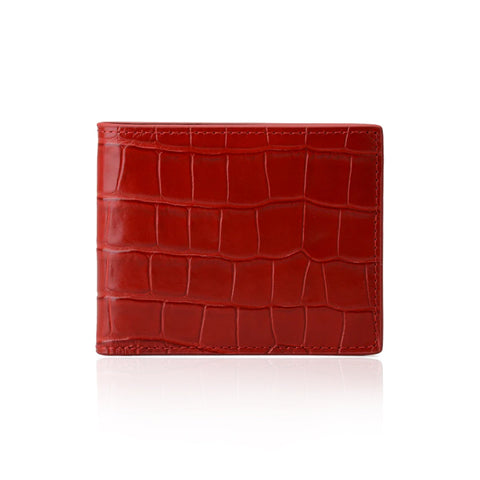 Red & Black Croco Men Wallet